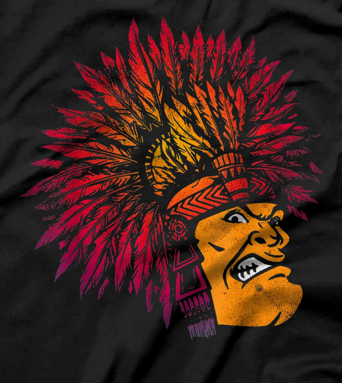 Aztec Warrior King Mexican Native Art Mayans Art T-Shirt, Women T-Shirt