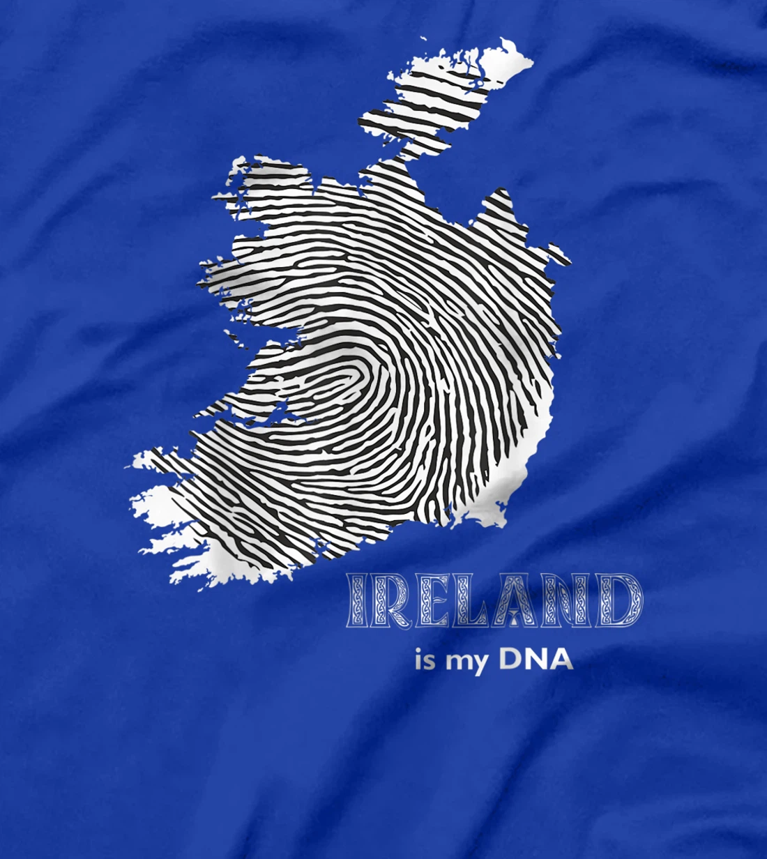Ireland Is My DNA - Irish Fingerprint Design Map T-Shirt, Kid T-Shirt and Women T-Shirt