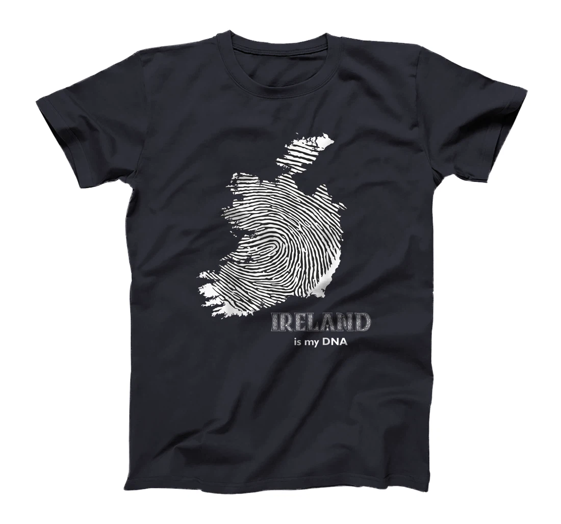 Ireland Is My DNA - Irish Fingerprint Design Map T-Shirt, Kid T-Shirt and Women T-Shirt