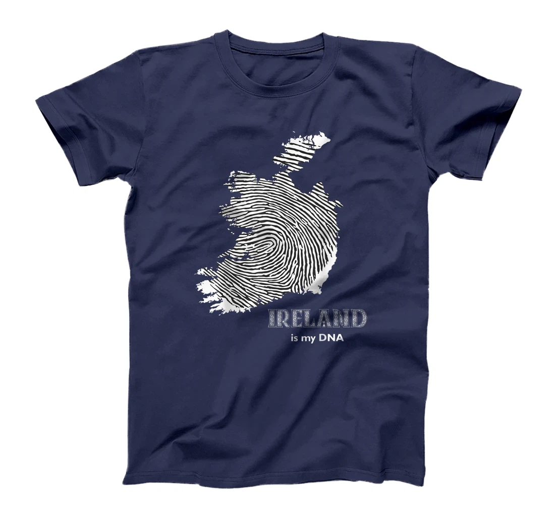 Ireland Is My DNA - Irish Fingerprint Design Map T-Shirt, Kid T-Shirt and Women T-Shirt