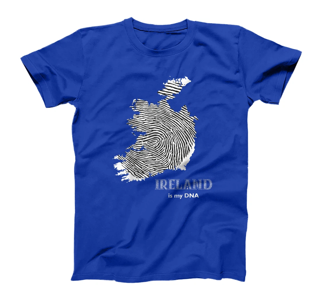 Ireland Is My DNA - Irish Fingerprint Design Map T-Shirt, Kid T-Shirt and Women T-Shirt