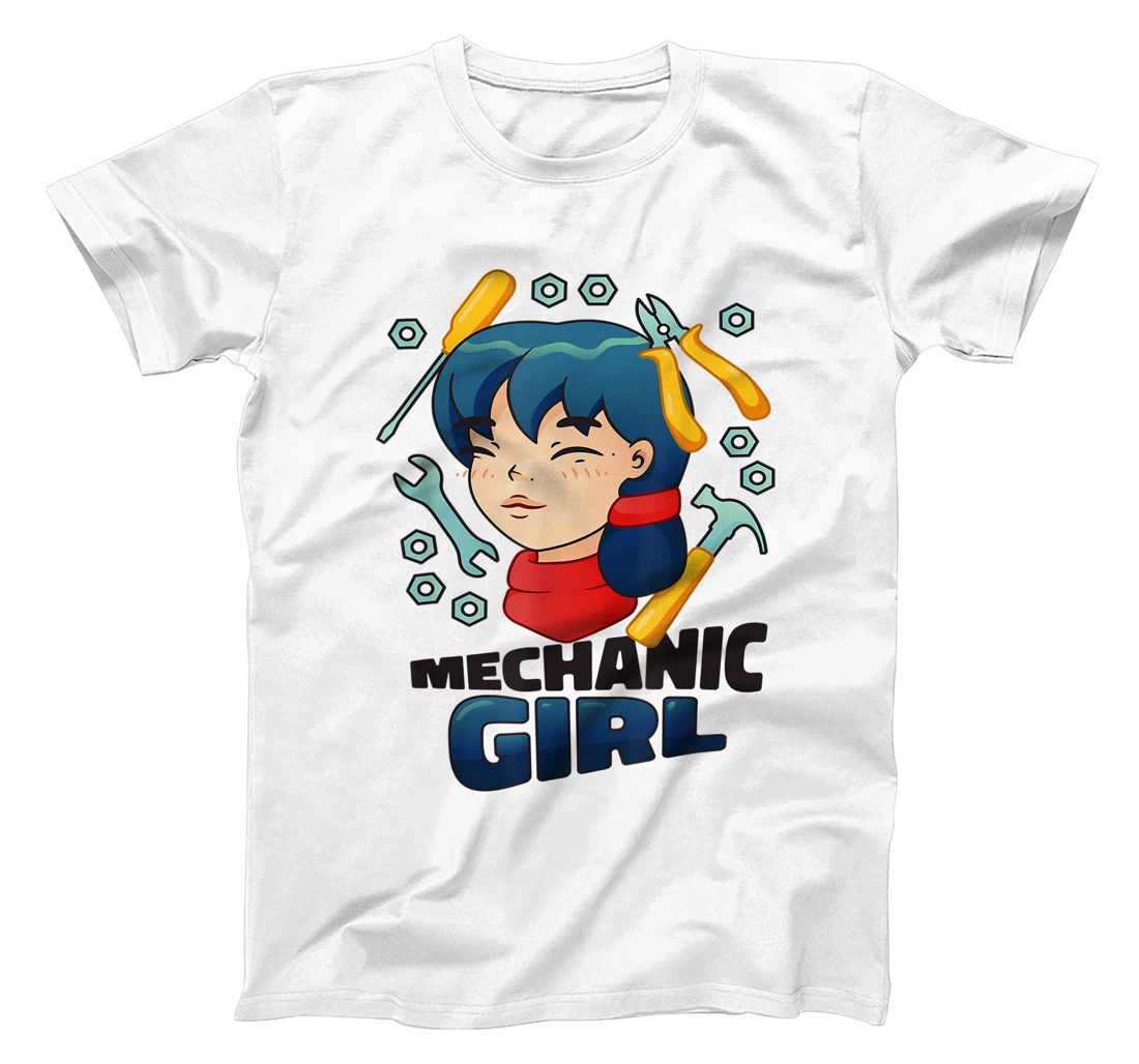 Mechanic Girl Japanese Female Repair Funny T-Shirt, Women T-Shirt