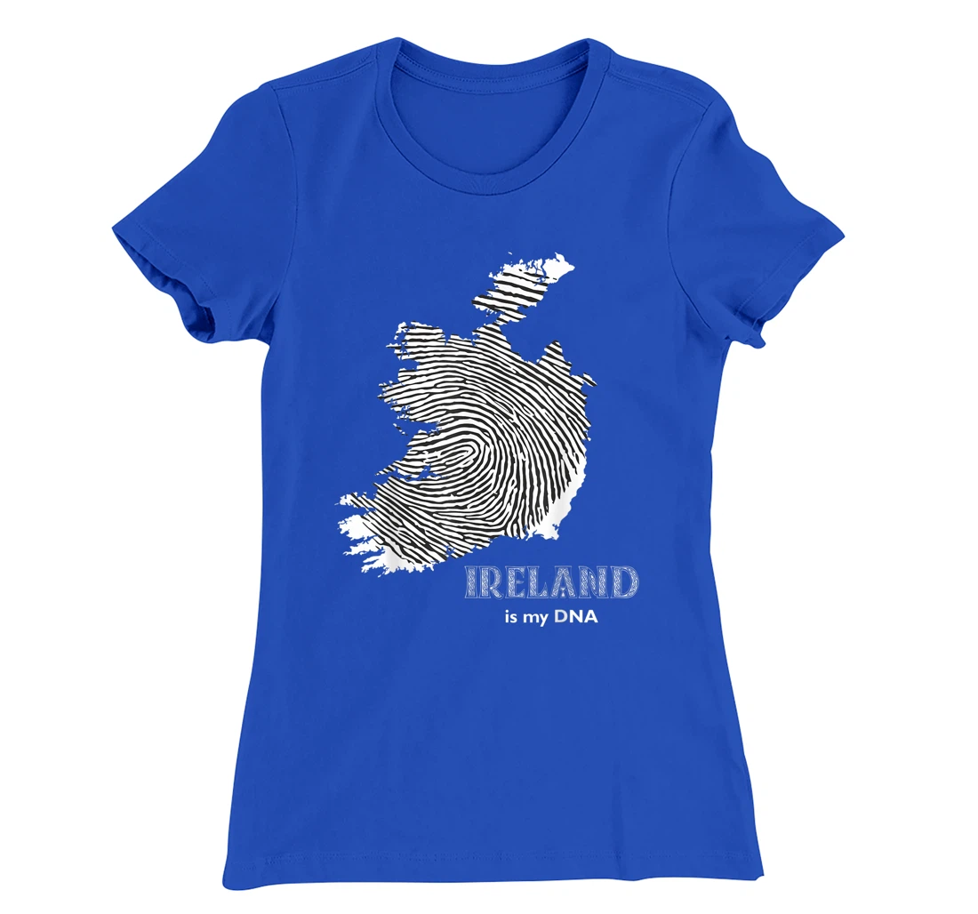 Ireland Is My DNA - Irish Fingerprint Design Map T-Shirt, Kid T-Shirt and Women T-Shirt