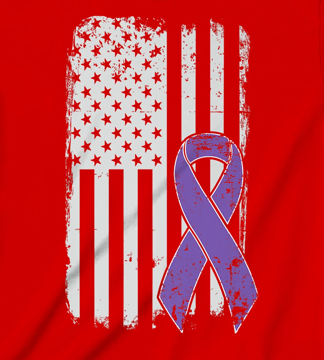 Testicular Cancer Awareness - Vintage USA American Flag T-Shirt, Kid T-Shirt and Women T-Shirt