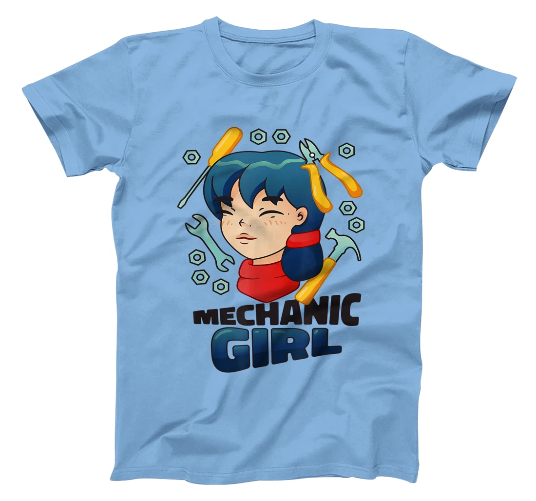 Mechanic Girl Japanese Female Repair Funny T-Shirt, Women T-Shirt