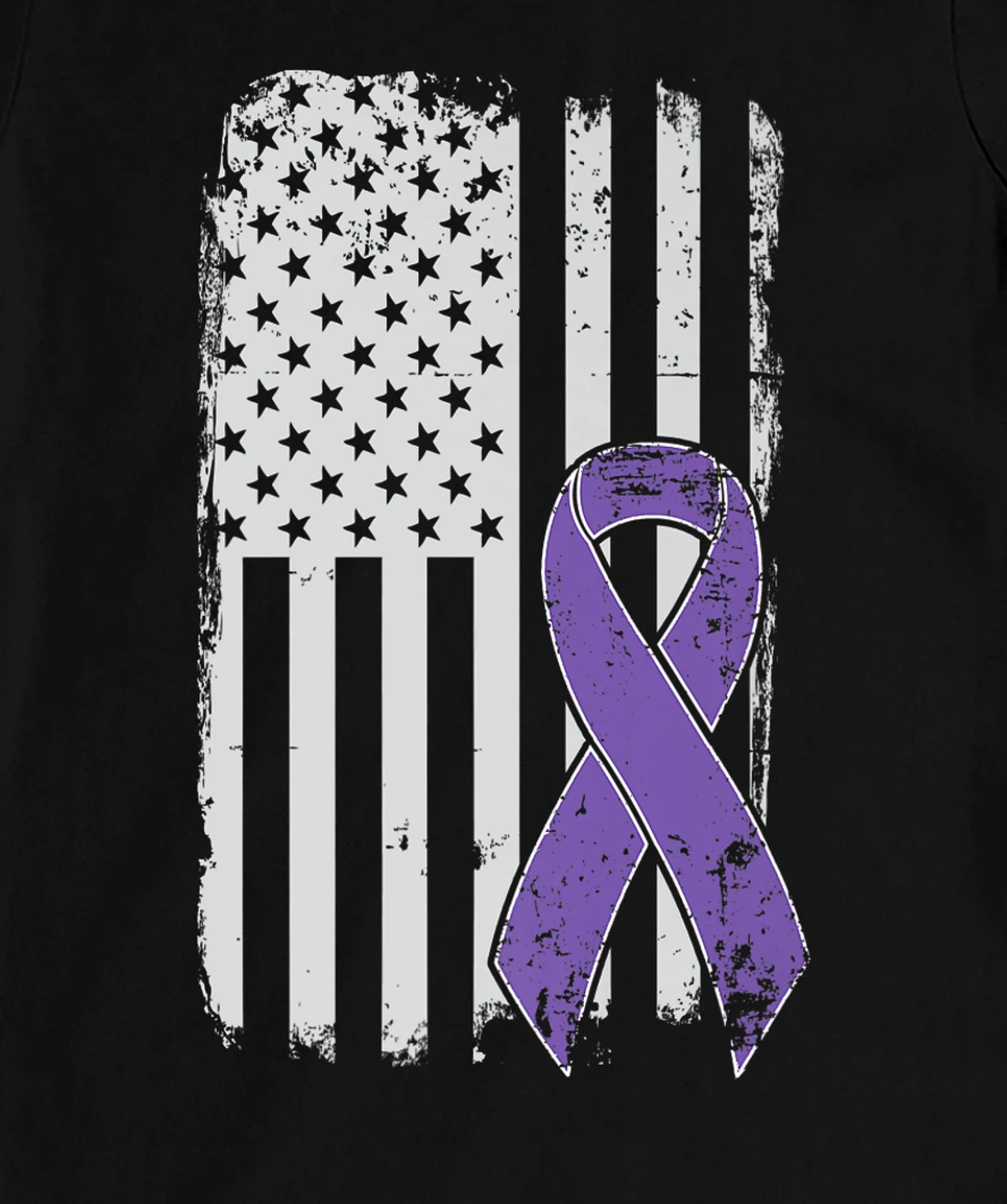 Testicular Cancer Awareness - Vintage USA American Flag T-Shirt, Kid T-Shirt and Women T-Shirt
