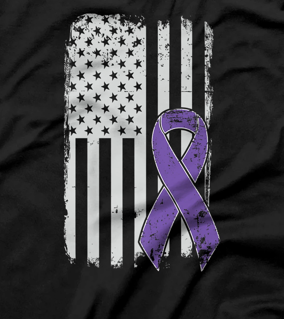 Testicular Cancer Awareness - Vintage USA American Flag T-Shirt, Kid T-Shirt and Women T-Shirt