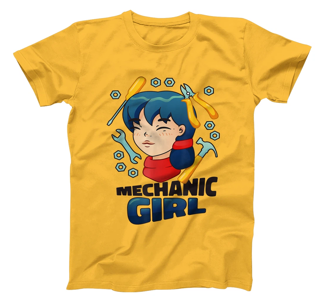 Mechanic Girl Japanese Female Repair Funny T-Shirt, Women T-Shirt