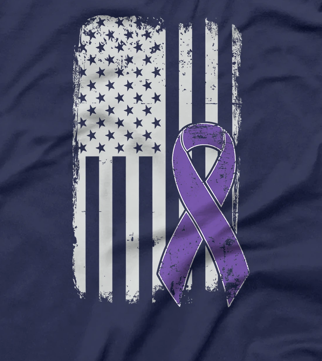 Testicular Cancer Awareness - Vintage USA American Flag T-Shirt, Kid T-Shirt and Women T-Shirt