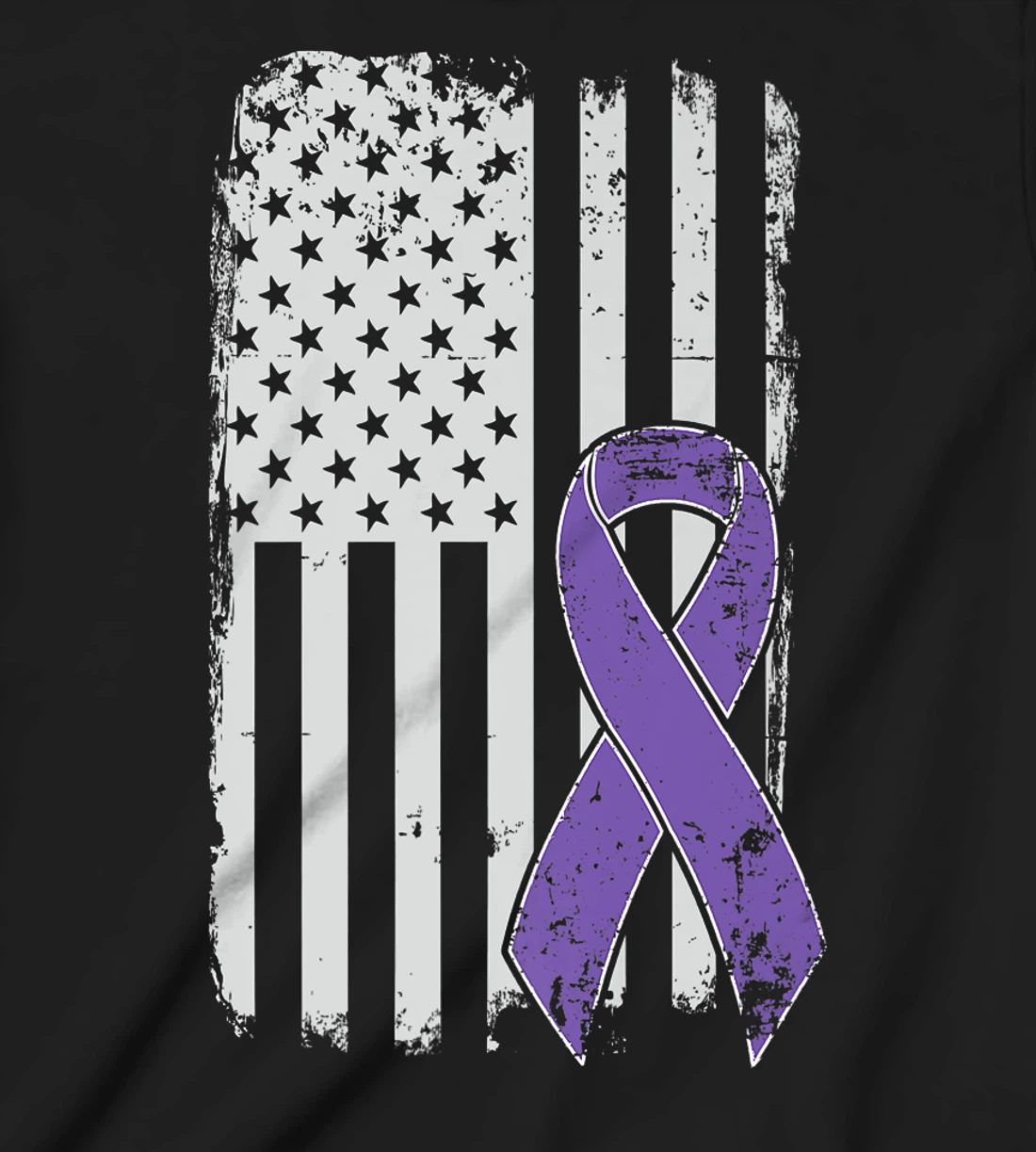 Testicular Cancer Awareness - Vintage USA American Flag T-Shirt, Kid T-Shirt and Women T-Shirt