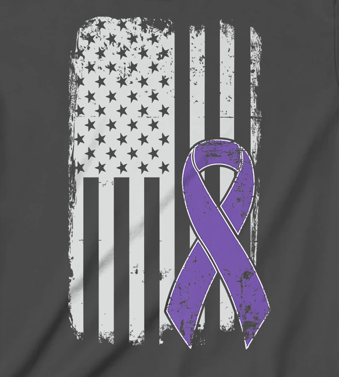 Testicular Cancer Awareness - Vintage USA American Flag T-Shirt, Kid T-Shirt and Women T-Shirt