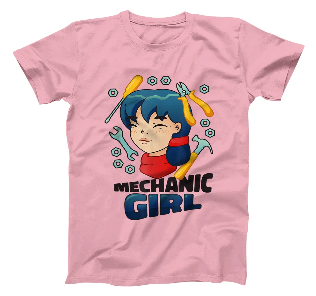 Mechanic Girl Japanese Female Repair Funny T-Shirt, Women T-Shirt