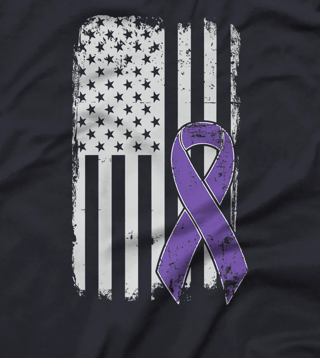 Testicular Cancer Awareness - Vintage USA American Flag T-Shirt, Kid T-Shirt and Women T-Shirt