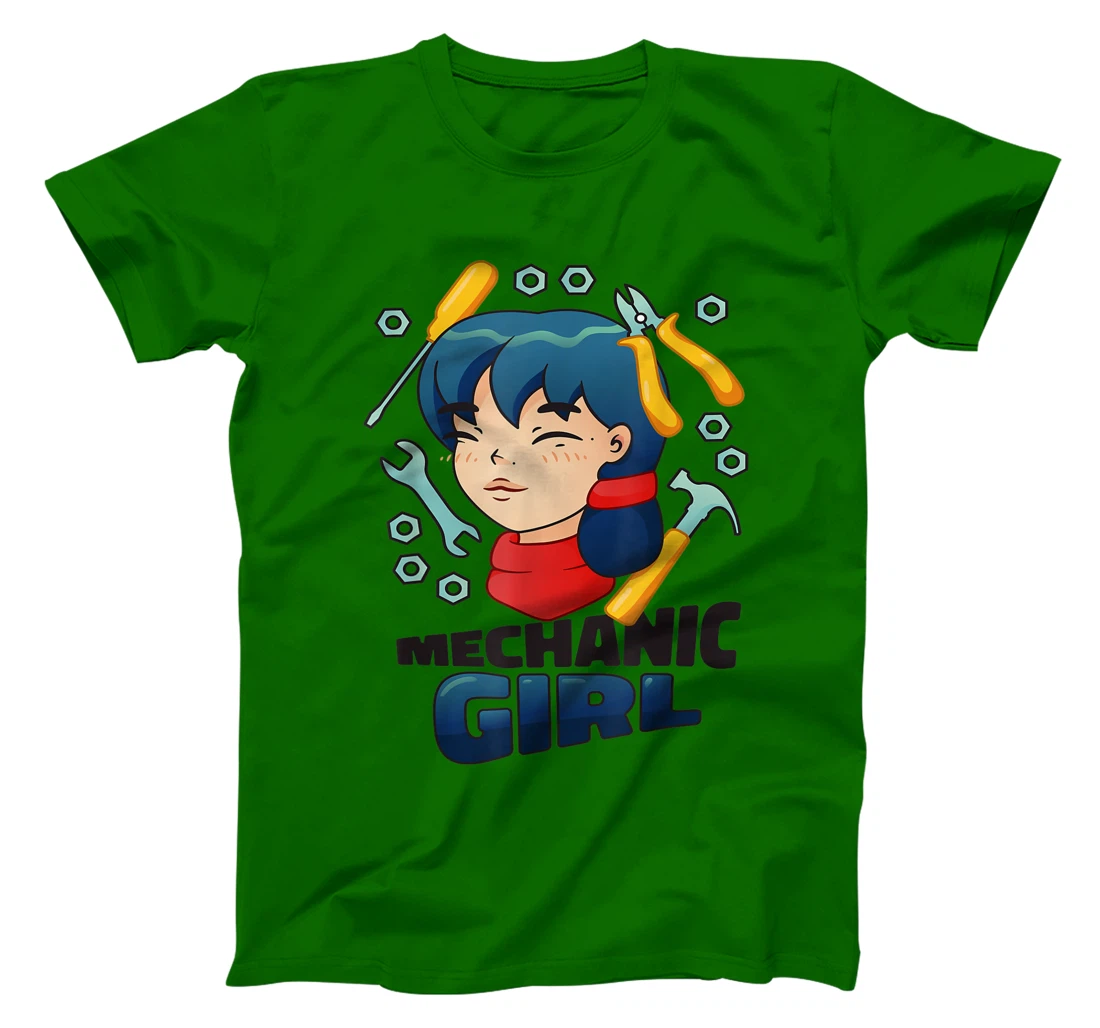 Mechanic Girl Japanese Female Repair Funny T-Shirt, Women T-Shirt