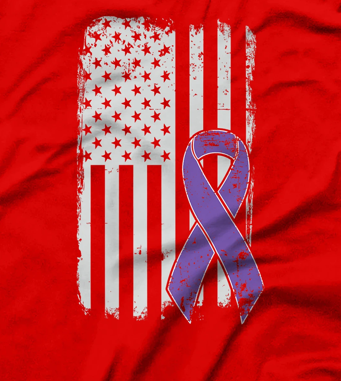 Testicular Cancer Awareness - Vintage USA American Flag T-Shirt, Kid T-Shirt and Women T-Shirt