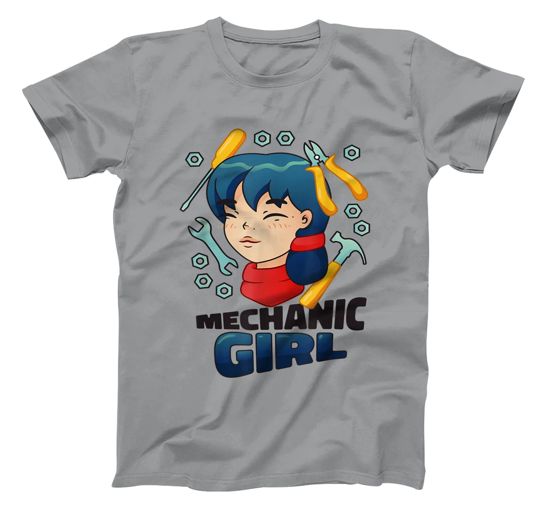 Mechanic Girl Japanese Female Repair Funny T-Shirt, Women T-Shirt