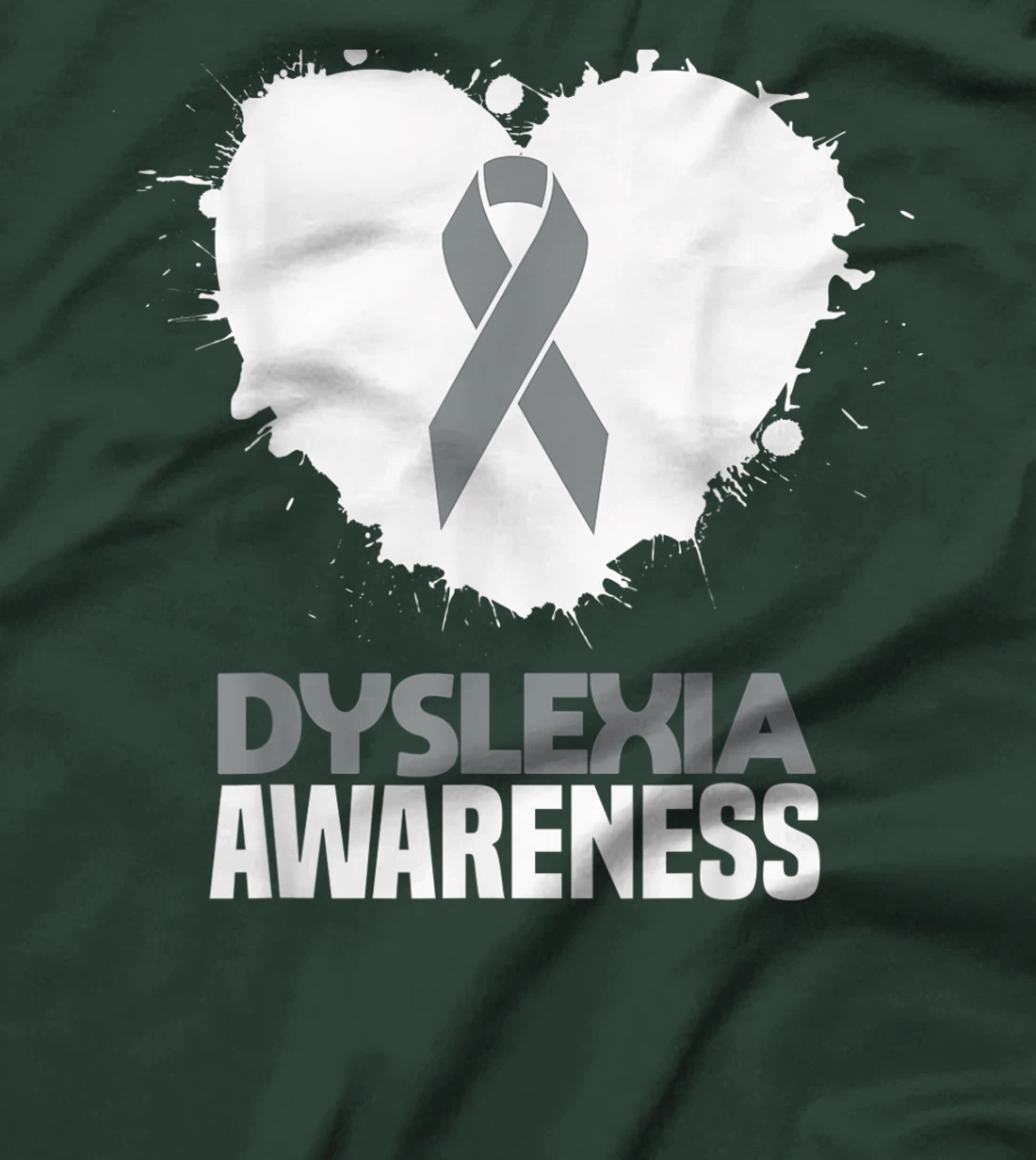 Silver Ribbon Dyslexia Awareness Month Support Dyslexic T-Shirt, Kid T-Shirt and Women T-Shirt