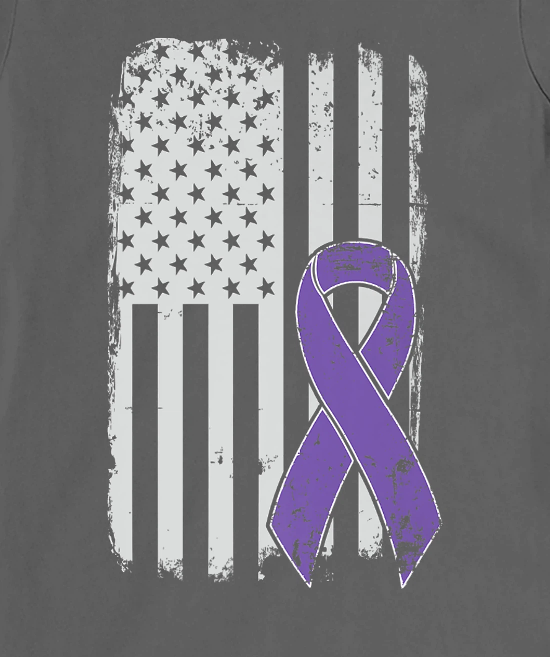 Testicular Cancer Awareness - Vintage USA American Flag T-Shirt, Kid T-Shirt and Women T-Shirt