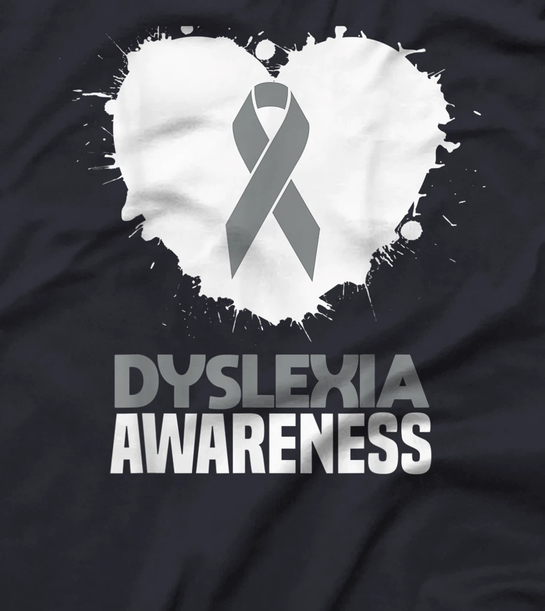 Silver Ribbon Dyslexia Awareness Month Support Dyslexic T-Shirt, Kid T-Shirt and Women T-Shirt