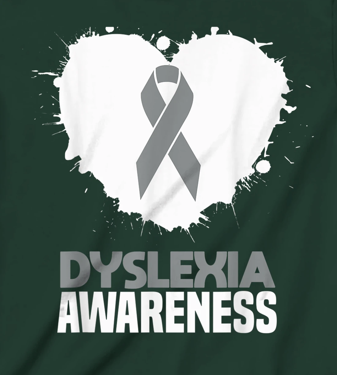 Silver Ribbon Dyslexia Awareness Month Support Dyslexic T-Shirt, Kid T-Shirt and Women T-Shirt