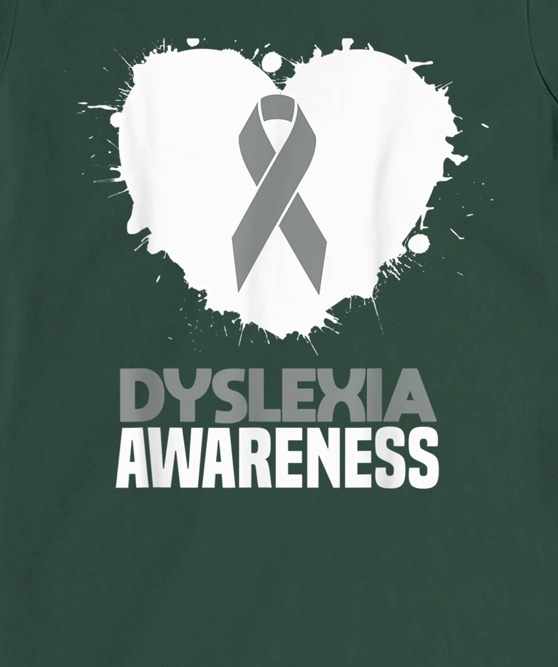 Silver Ribbon Dyslexia Awareness Month Support Dyslexic T-Shirt, Kid T-Shirt and Women T-Shirt