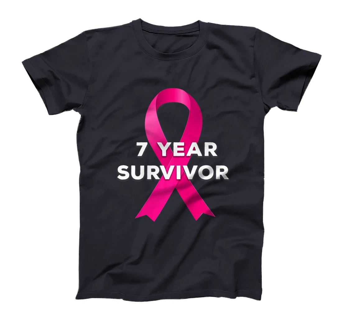 7 Years Breast Cancer Free Survivor T-Shirt, Women T-Shirt