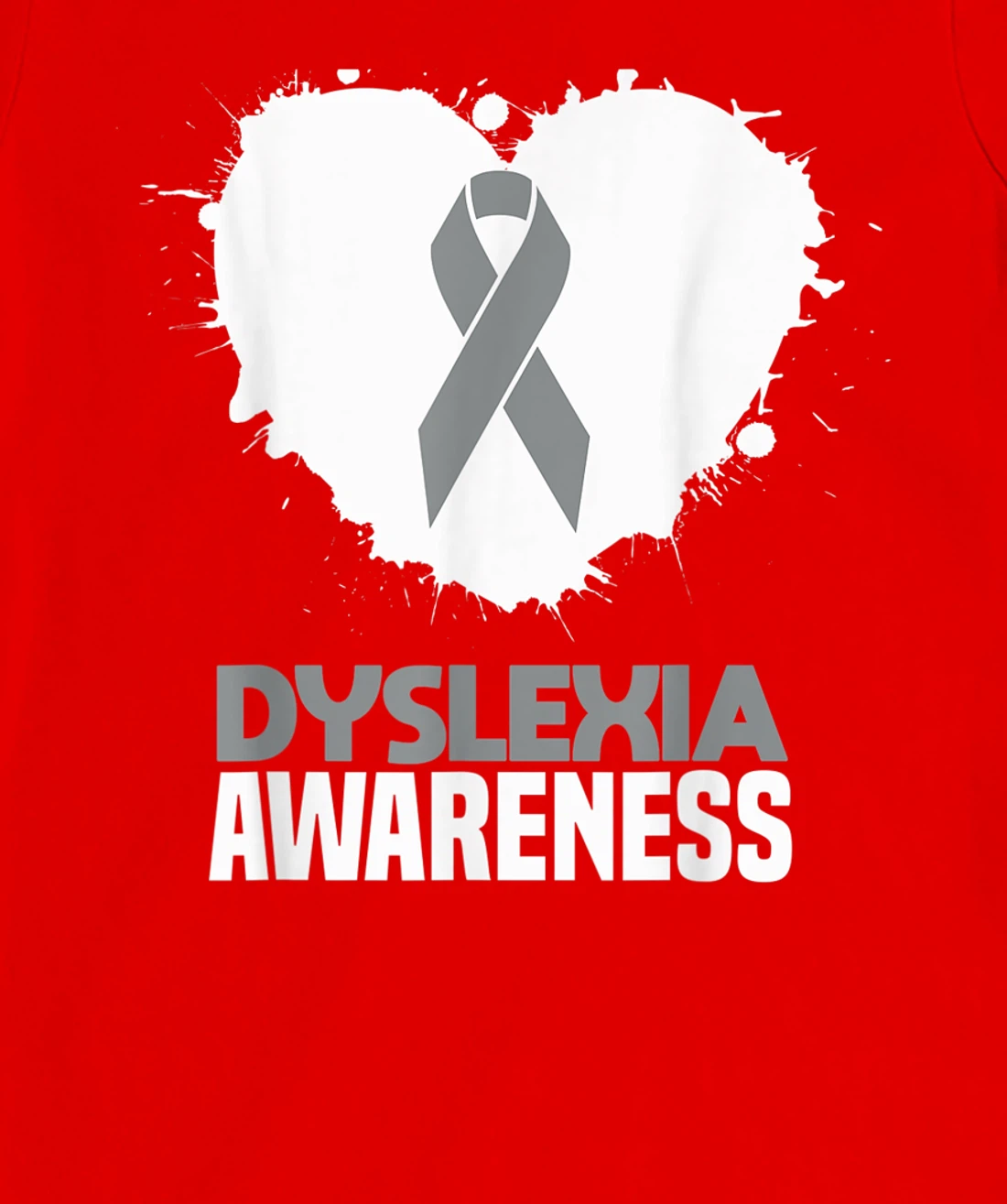 Silver Ribbon Dyslexia Awareness Month Support Dyslexic T-Shirt, Kid T-Shirt and Women T-Shirt