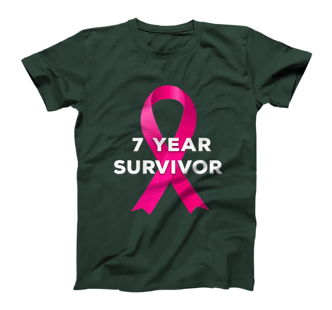 7 Years Breast Cancer Free Survivor T-Shirt, Women T-Shirt