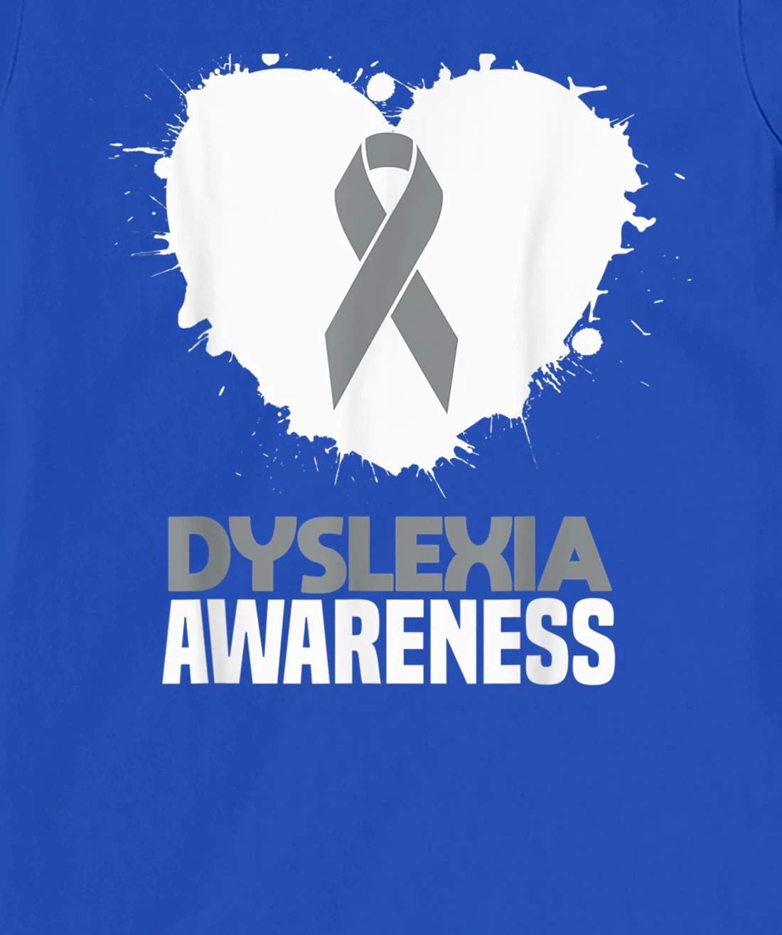 Silver Ribbon Dyslexia Awareness Month Support Dyslexic T-Shirt, Kid T-Shirt and Women T-Shirt
