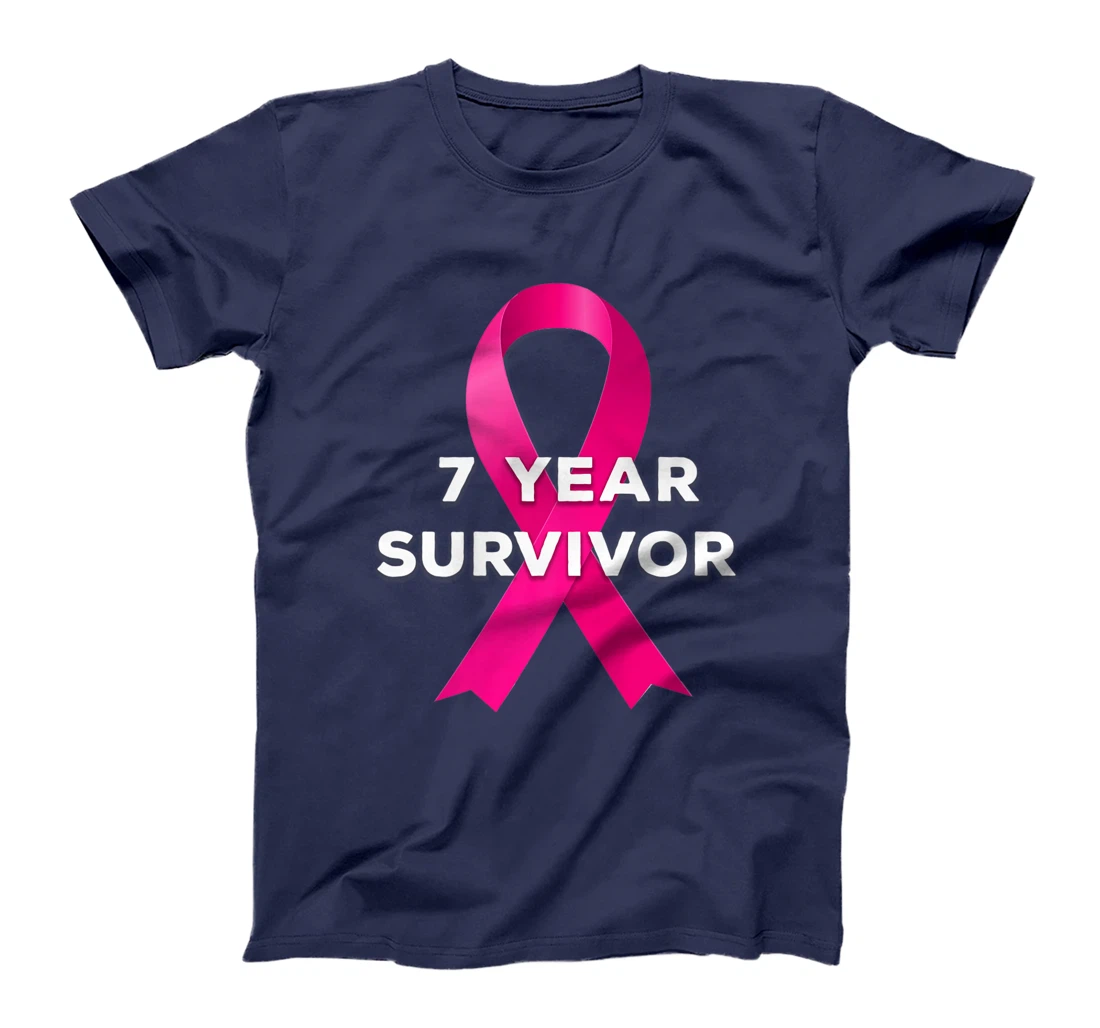 7 Years Breast Cancer Free Survivor T-Shirt, Women T-Shirt