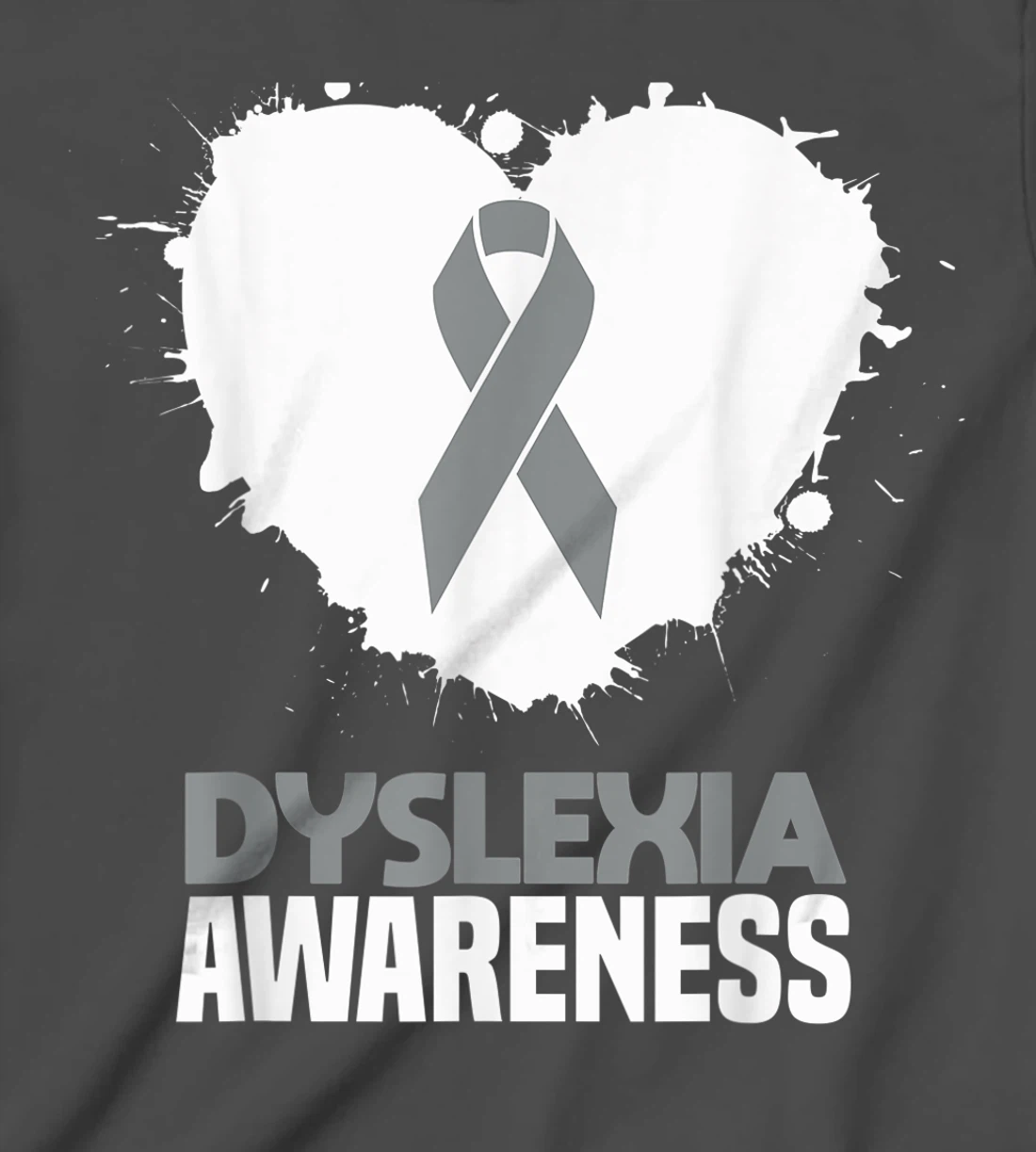 Silver Ribbon Dyslexia Awareness Month Support Dyslexic T-Shirt, Kid T-Shirt and Women T-Shirt