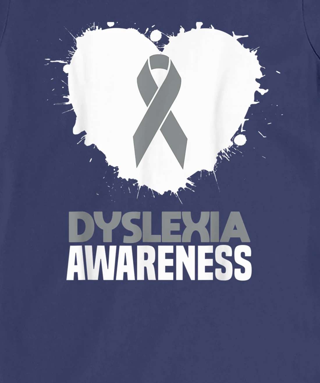 Silver Ribbon Dyslexia Awareness Month Support Dyslexic T-Shirt, Kid T-Shirt and Women T-Shirt