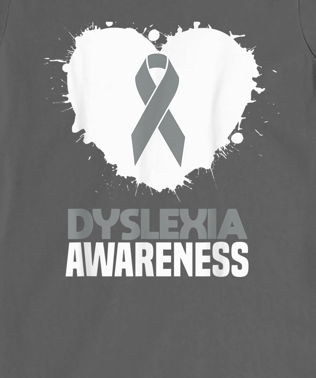 Silver Ribbon Dyslexia Awareness Month Support Dyslexic T-Shirt, Kid T-Shirt and Women T-Shirt