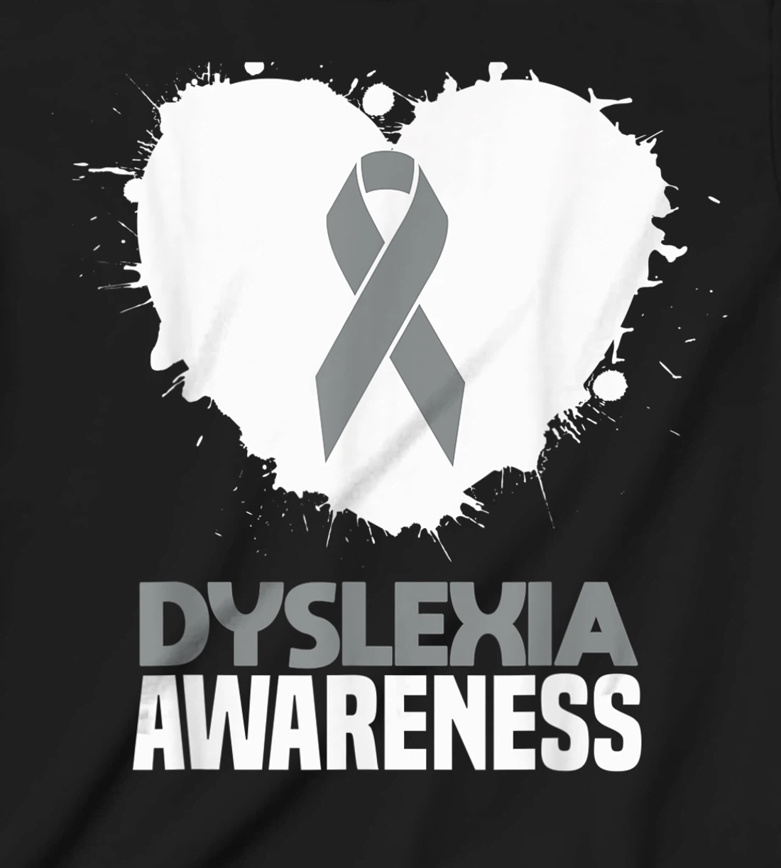 Silver Ribbon Dyslexia Awareness Month Support Dyslexic T-Shirt, Kid T-Shirt and Women T-Shirt