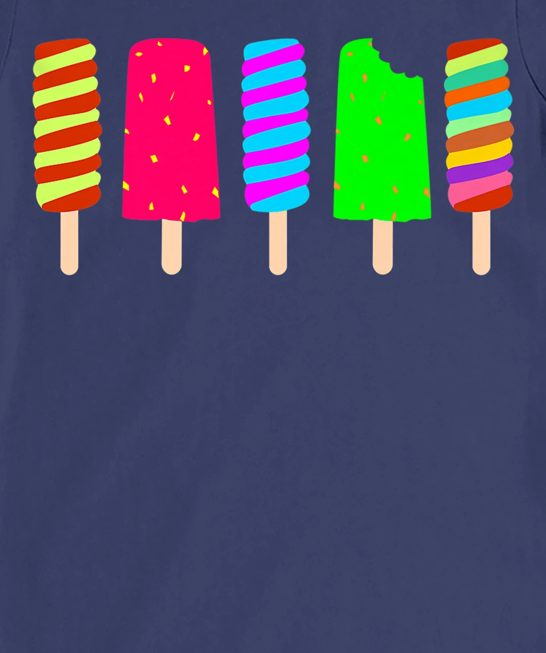 Ice Cream Summer Popsicle Fun Summertime Vacation T-Shirt, Women T-Shirt