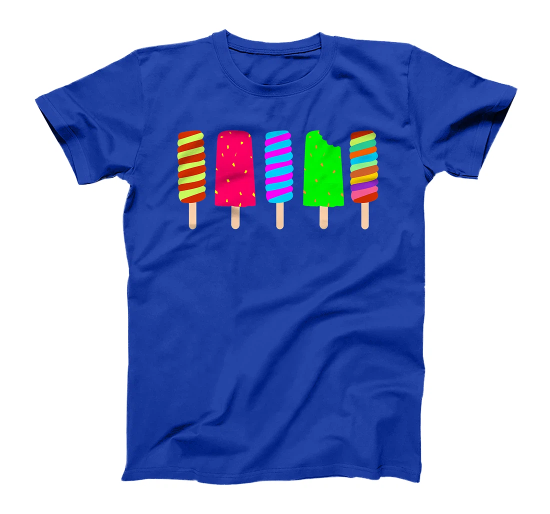 Ice Cream Summer Popsicle Fun Summertime Vacation T-Shirt, Women T-Shirt