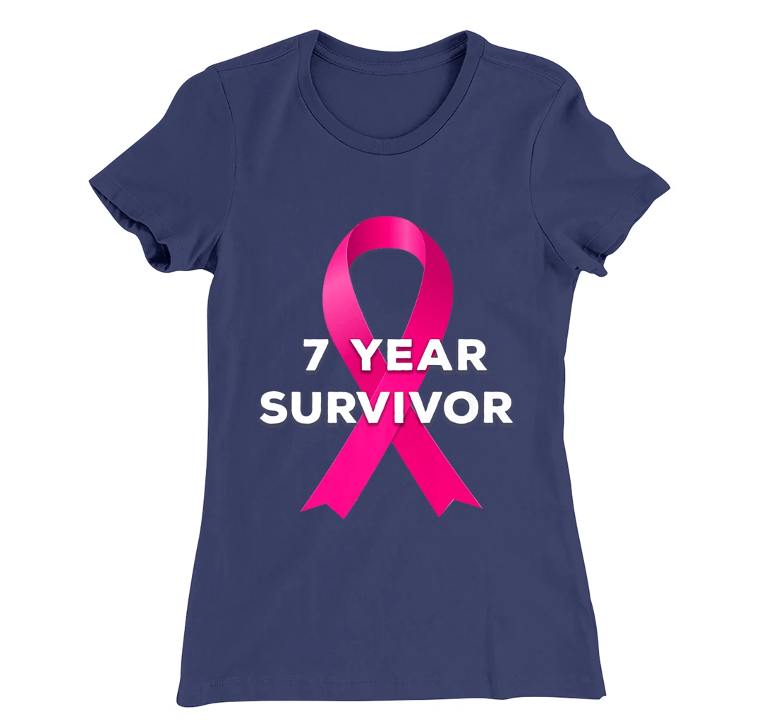 7 Years Breast Cancer Free Survivor T-Shirt, Women T-Shirt