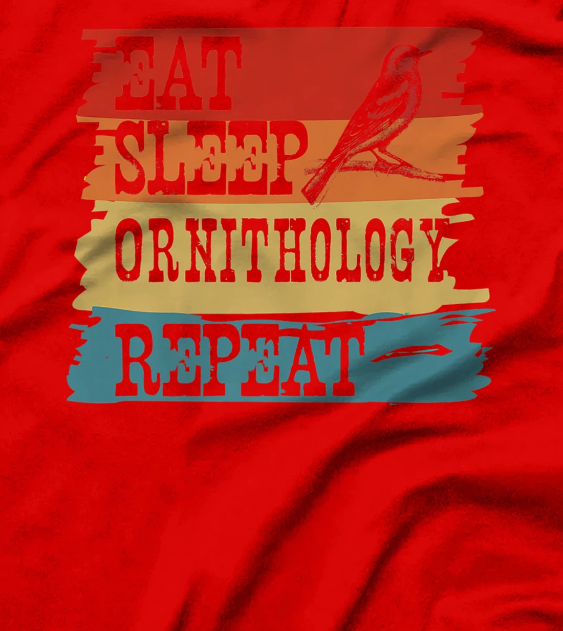 Eat Sleep Ornithology Repeat Retro Vintage Bird Watching T-Shirt, Women T-Shirt
