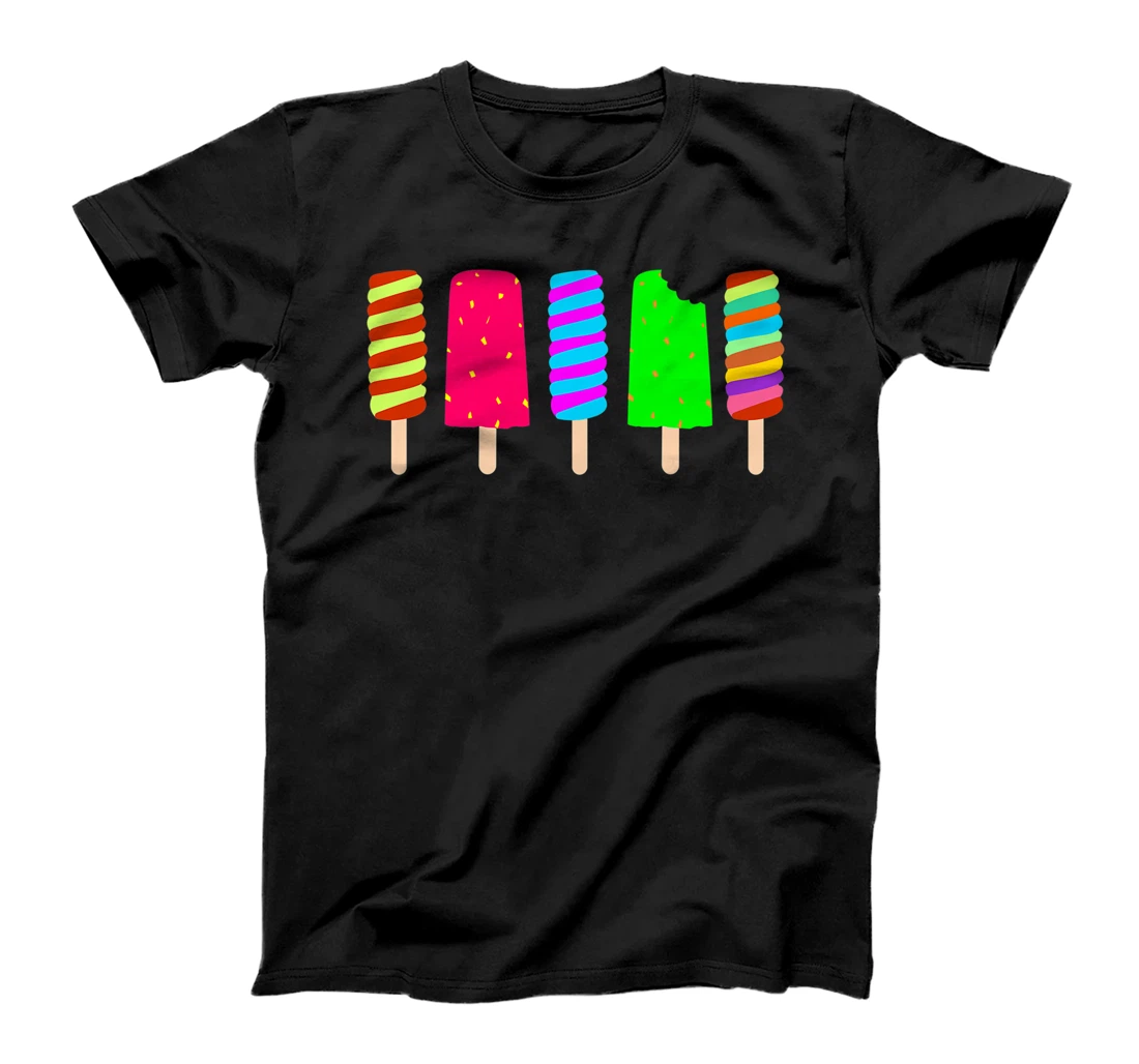 Ice Cream Summer Popsicle Fun Summertime Vacation T-Shirt, Women T-Shirt
