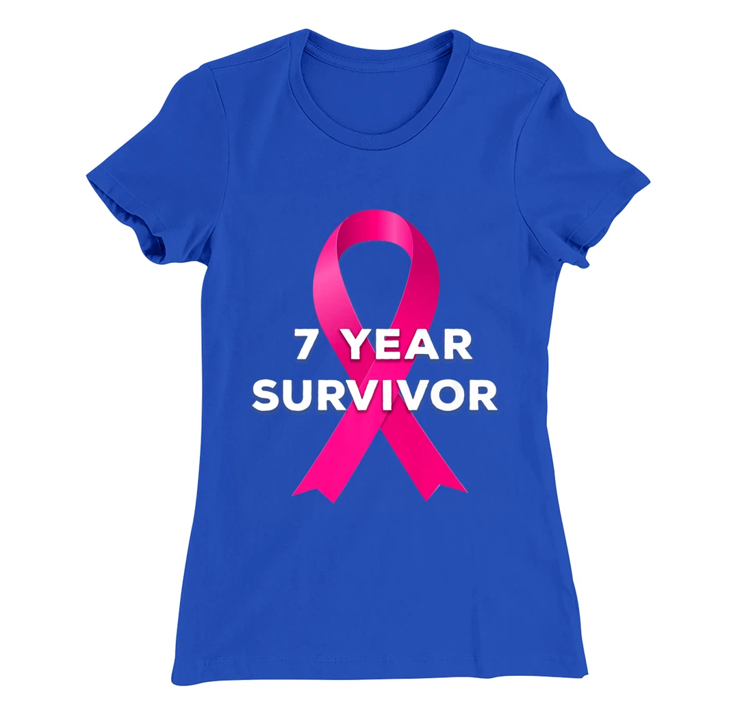 7 Years Breast Cancer Free Survivor T-Shirt, Women T-Shirt