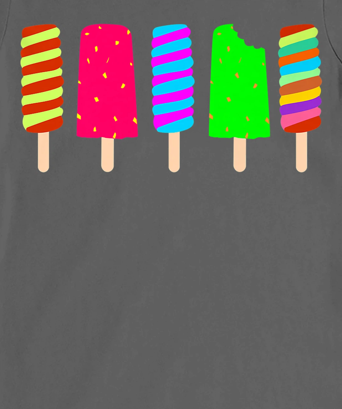 Ice Cream Summer Popsicle Fun Summertime Vacation T-Shirt, Women T-Shirt