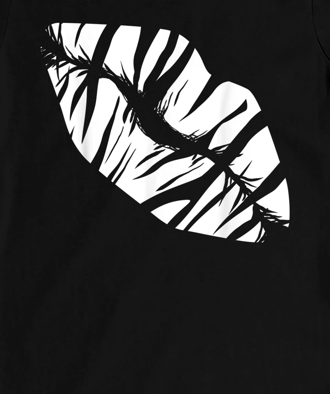 Funny Zebra Print Lips Love Kiss Safari Women Zoo Lover T-Shirt, Women T-Shirt