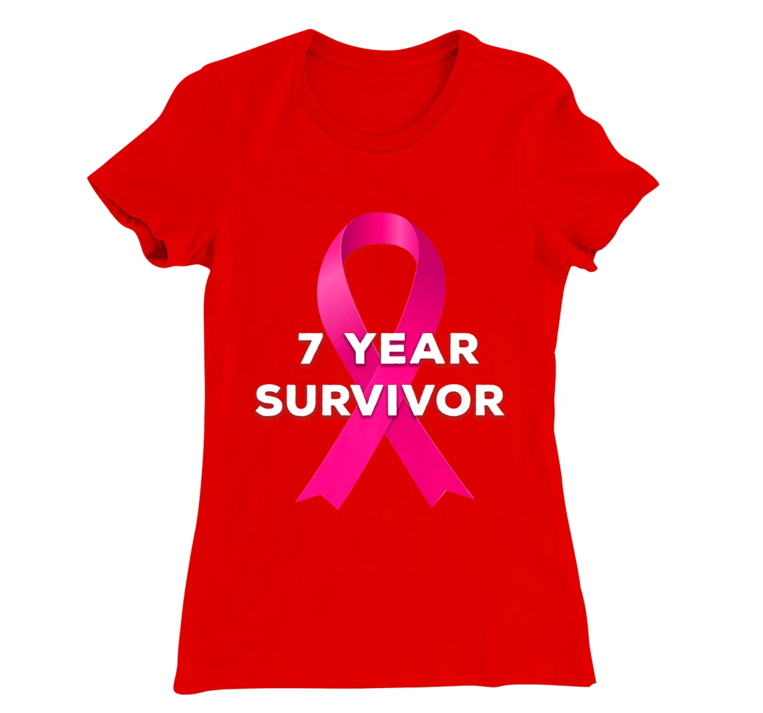 7 Years Breast Cancer Free Survivor T-Shirt, Women T-Shirt