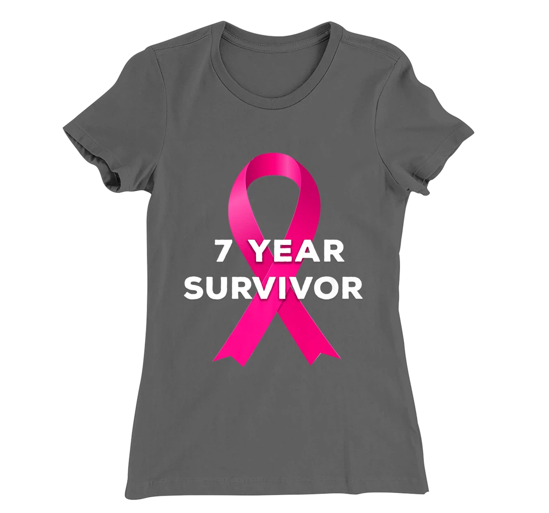 7 Years Breast Cancer Free Survivor T-Shirt, Women T-Shirt