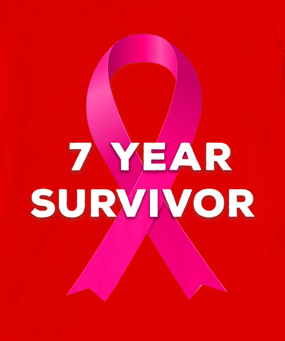 7 Years Breast Cancer Free Survivor T-Shirt, Women T-Shirt
