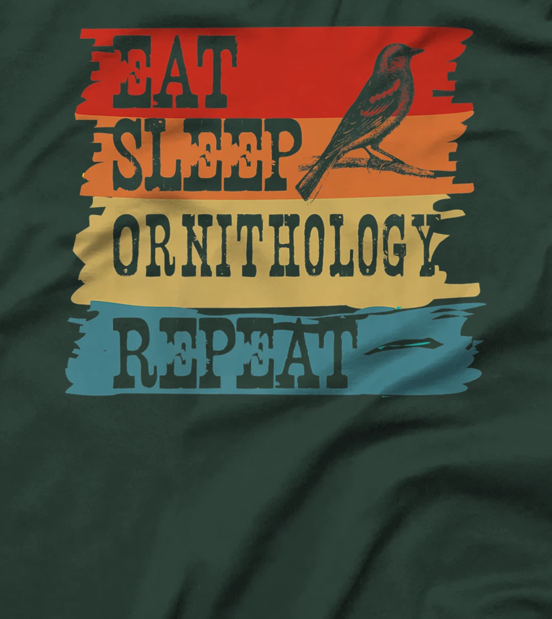 Eat Sleep Ornithology Repeat Retro Vintage Bird Watching T-Shirt, Women T-Shirt