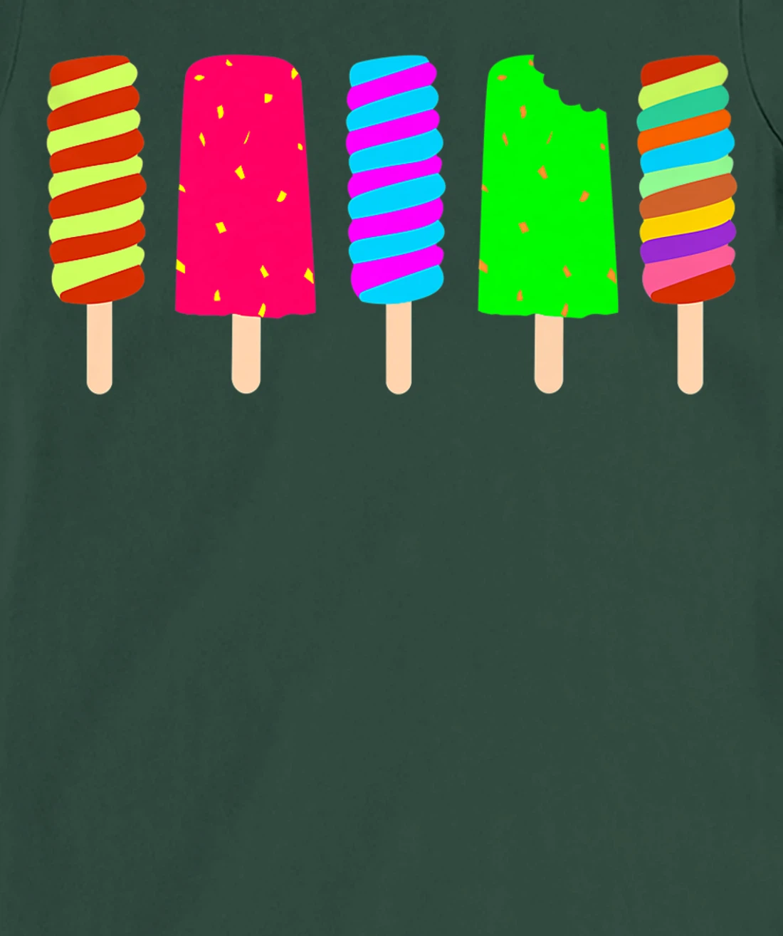 Ice Cream Summer Popsicle Fun Summertime Vacation T-Shirt, Women T-Shirt