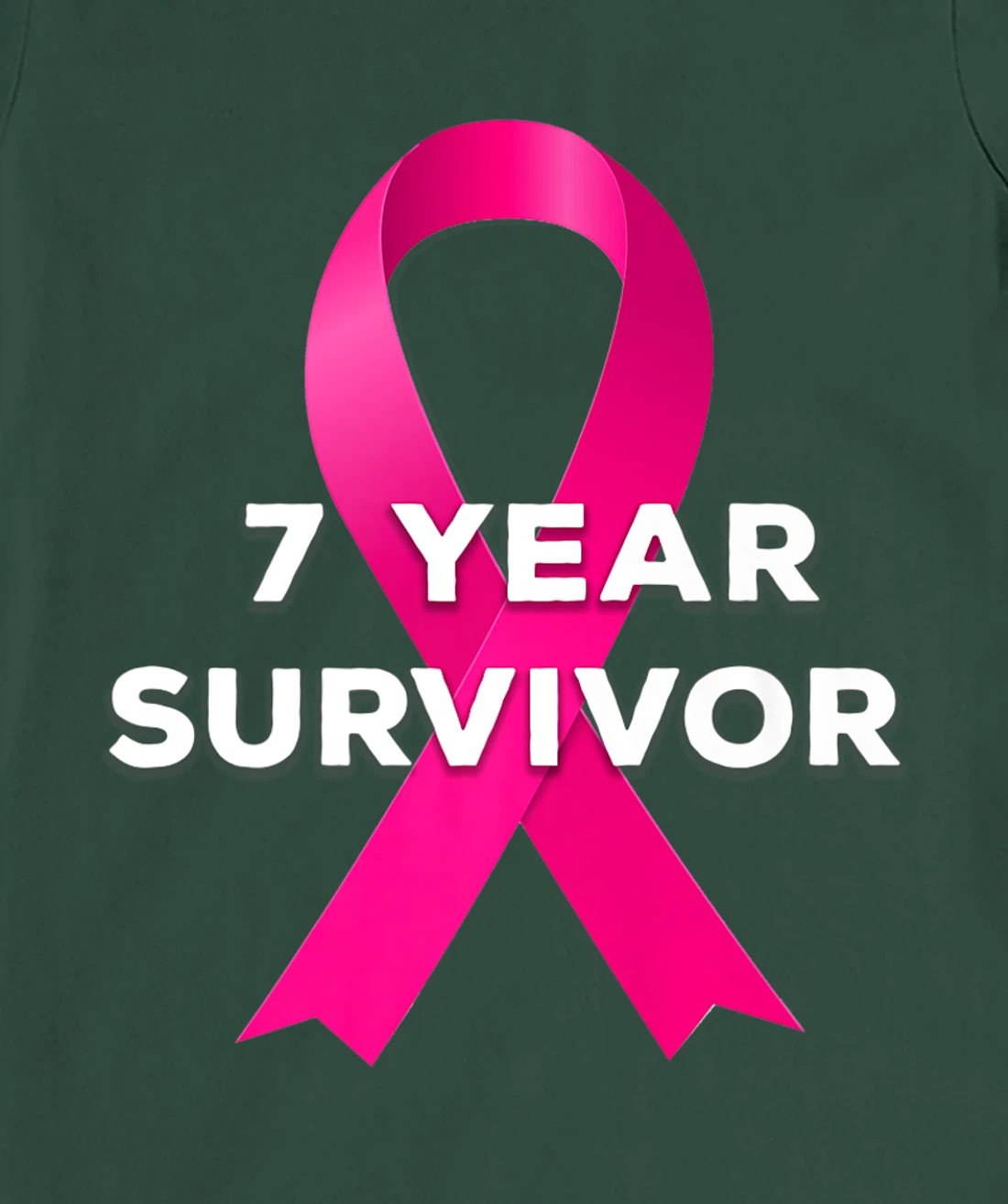 7 Years Breast Cancer Free Survivor T-Shirt, Women T-Shirt