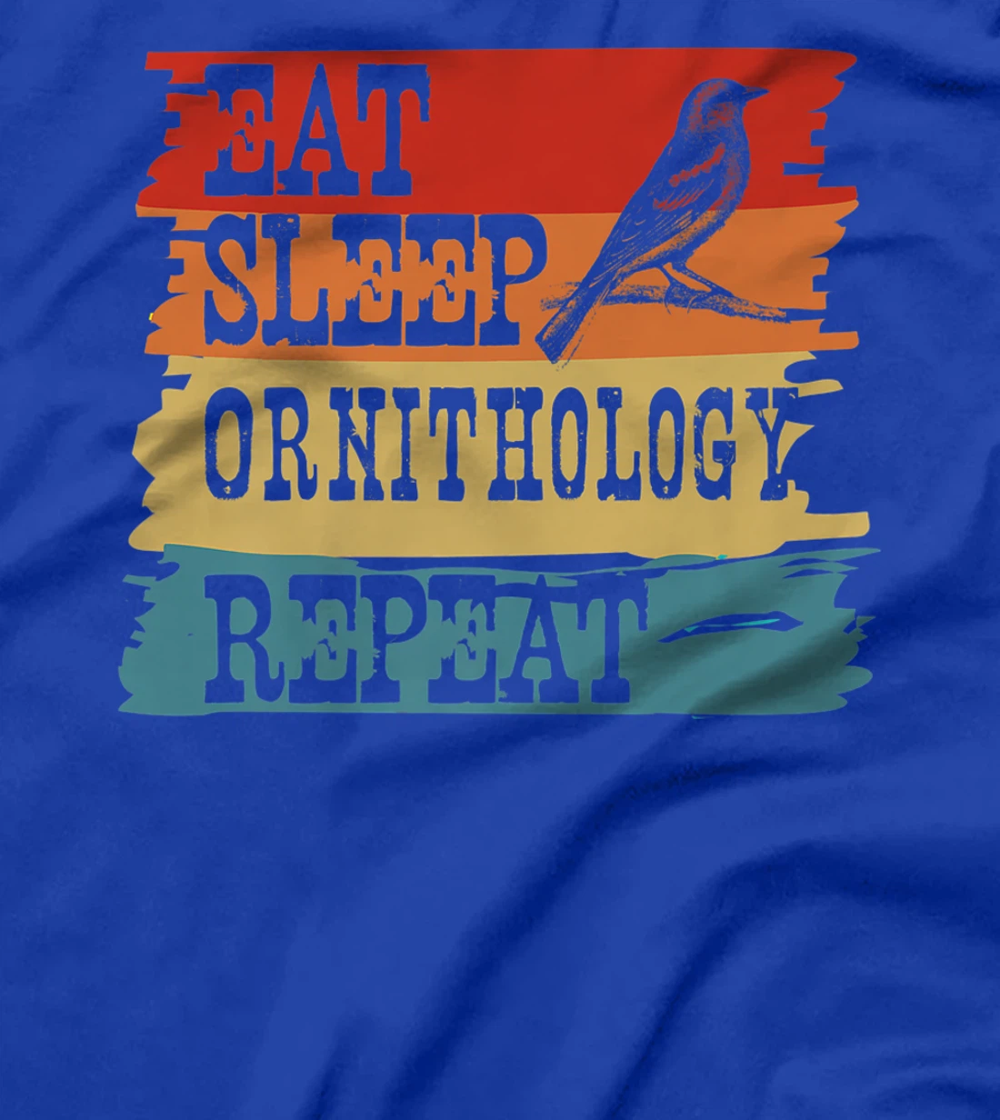 Eat Sleep Ornithology Repeat Retro Vintage Bird Watching T-Shirt, Women T-Shirt