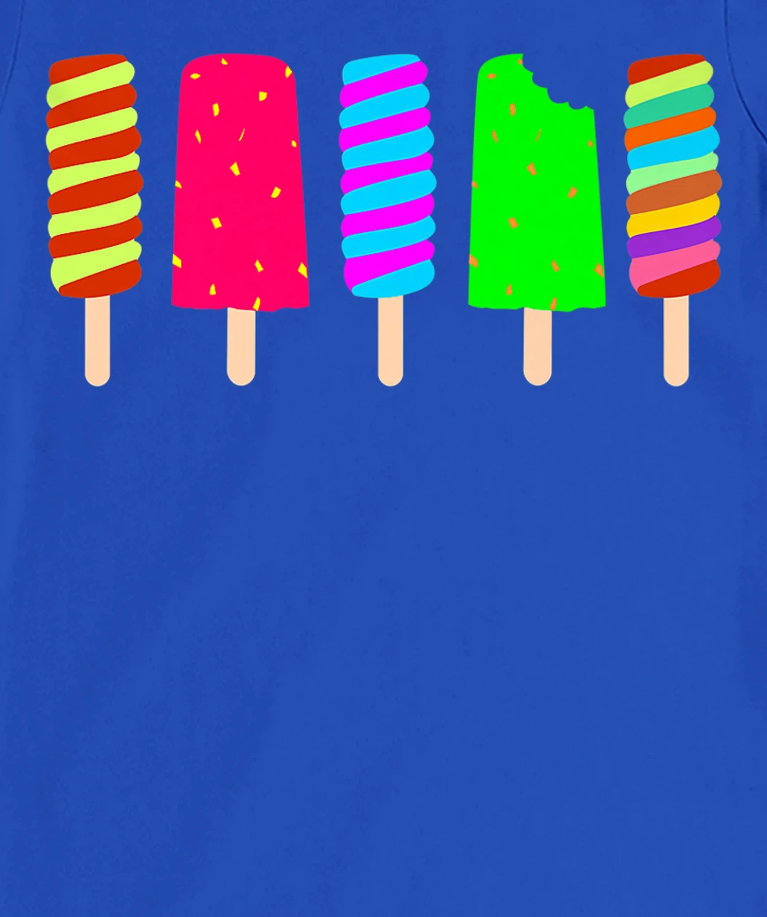 Ice Cream Summer Popsicle Fun Summertime Vacation T-Shirt, Women T-Shirt